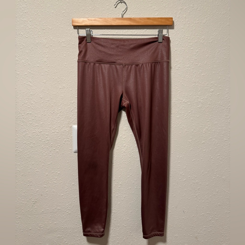 Athleta Shimmering Bronze Leggings